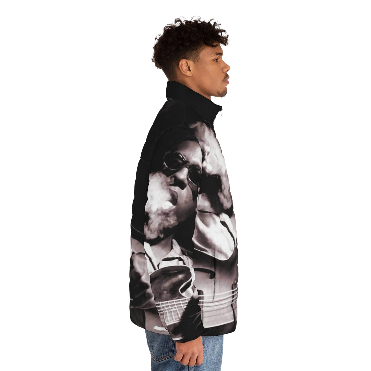 Grant Green Jazz Inspired Puffer Jacket - men side right