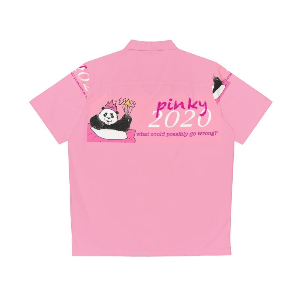 Pinky 2020 Hawaiian Shirt with Panda and Politics Humor - Back