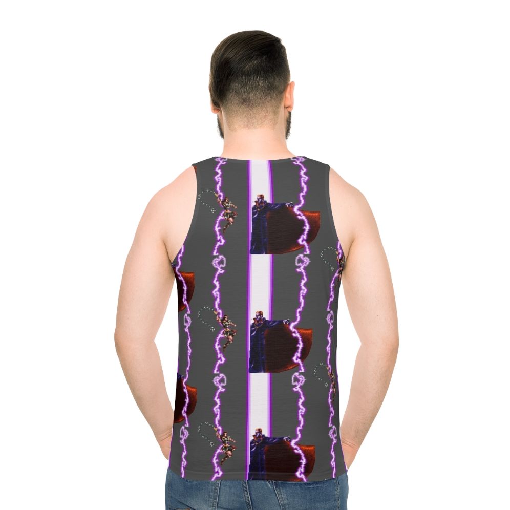 Super Castlevania IV Simon vs Dracula Unisex Tank Top - men back