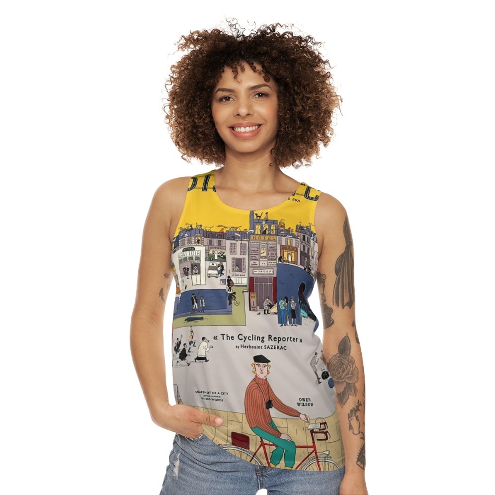 The French Dispatch Cycling Unisex Tank Top - women