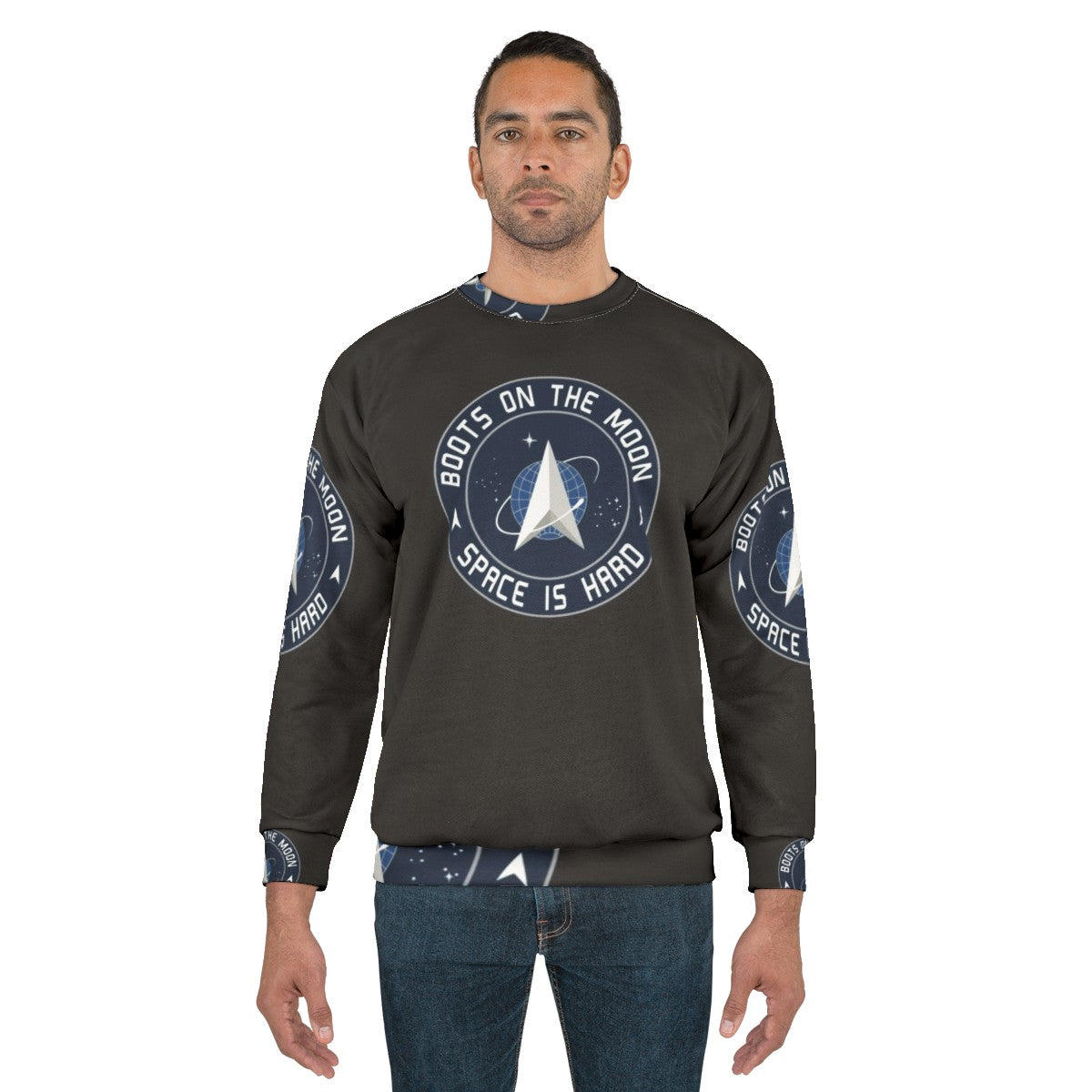 Space Force "Boots on the Moon" Sweatshirt - men