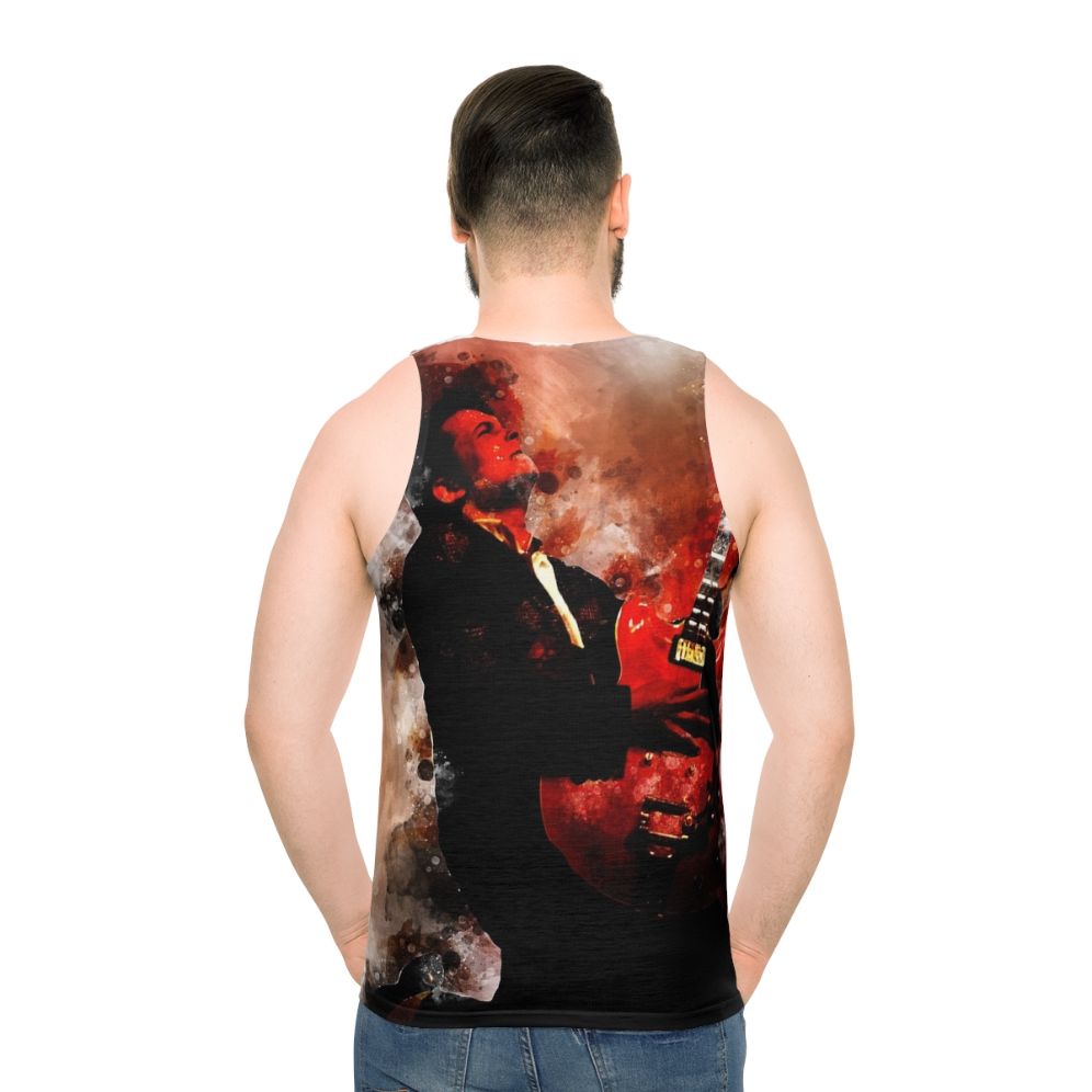 Johnny B Goode Unisex Retro 80s Tank Top - men back