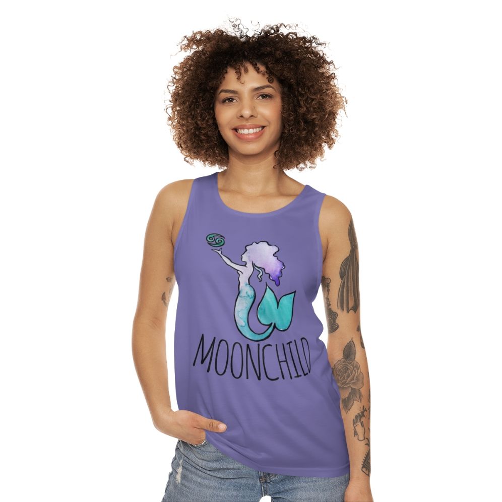 Cancer astrology mermaid unisex tank top - women