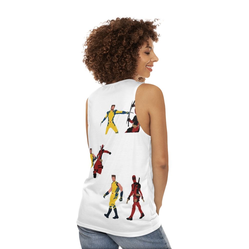 Marvel superhero unisex tank top - women back