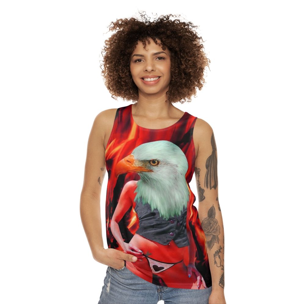 Vibrant phoenix unisex tank top - women