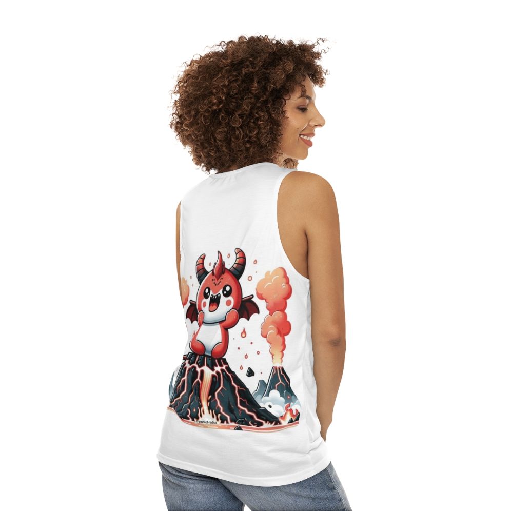 Legendary demon animals fantasy unisex tank top - women back