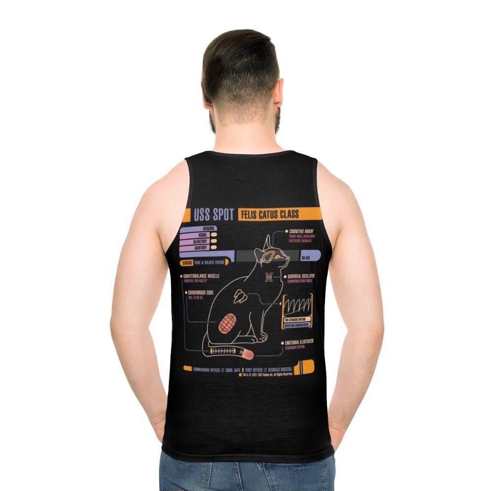 USS Enterprise Star Trek Unisex Tank Top - men back