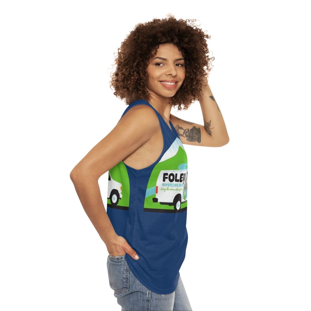 Chris Farley and Matt Foley Unisex SNL Tank Top - women side