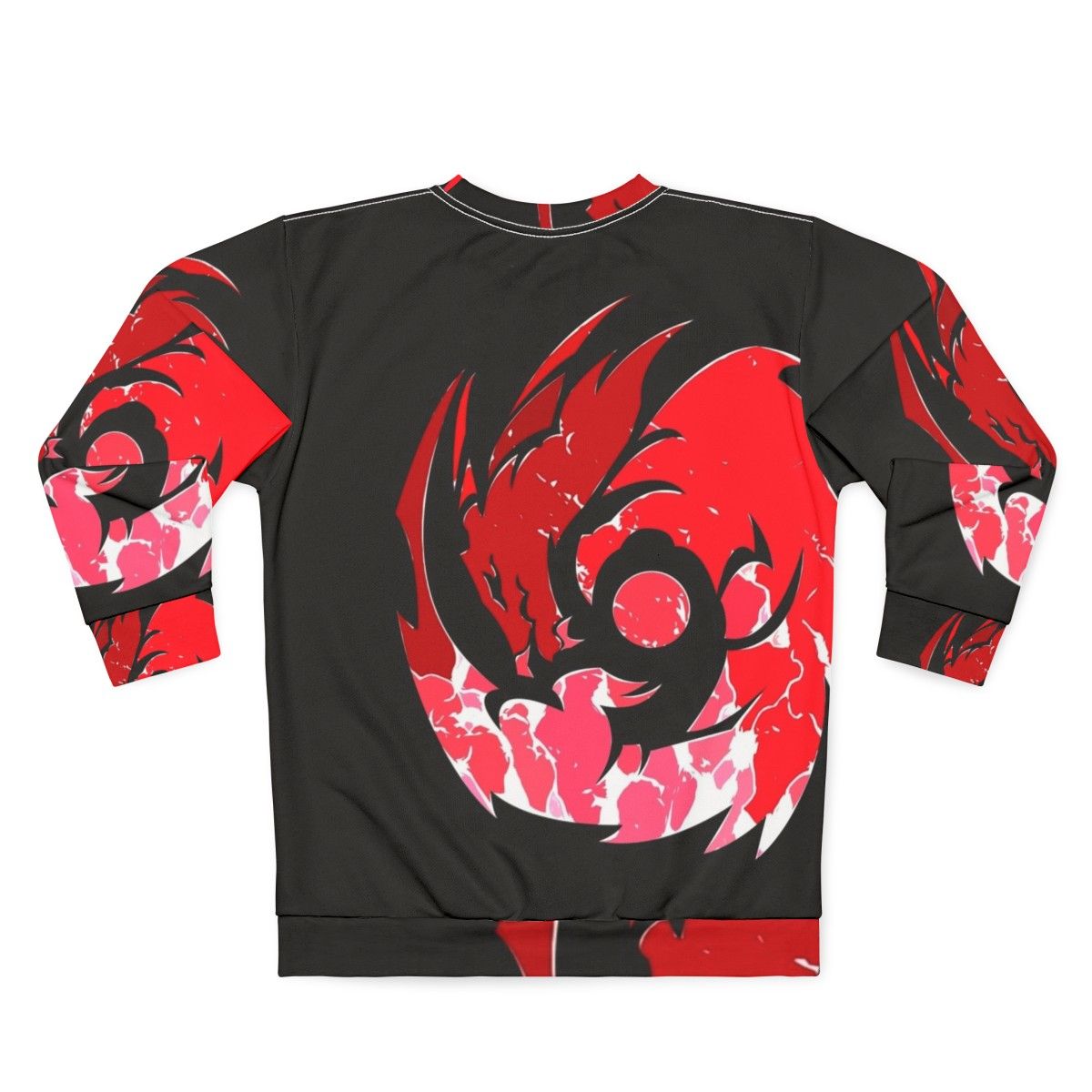 Mystic fire dragon sweatshirt with detailed dragon graphic - Back