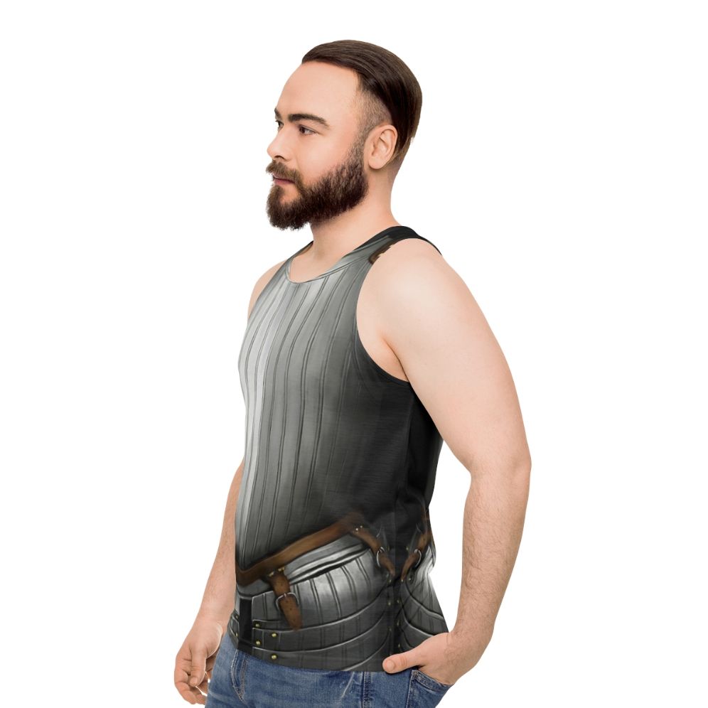 17th Century Cuirass Inspired Unisex Tank Top - men side