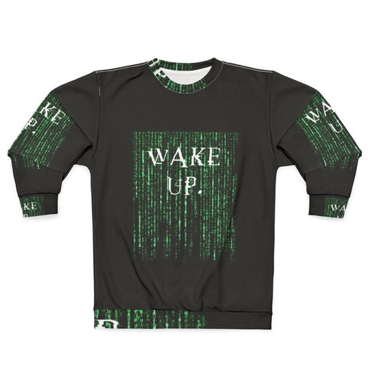 Matrix "Wake Up Neo" Motivational Sweatshirt