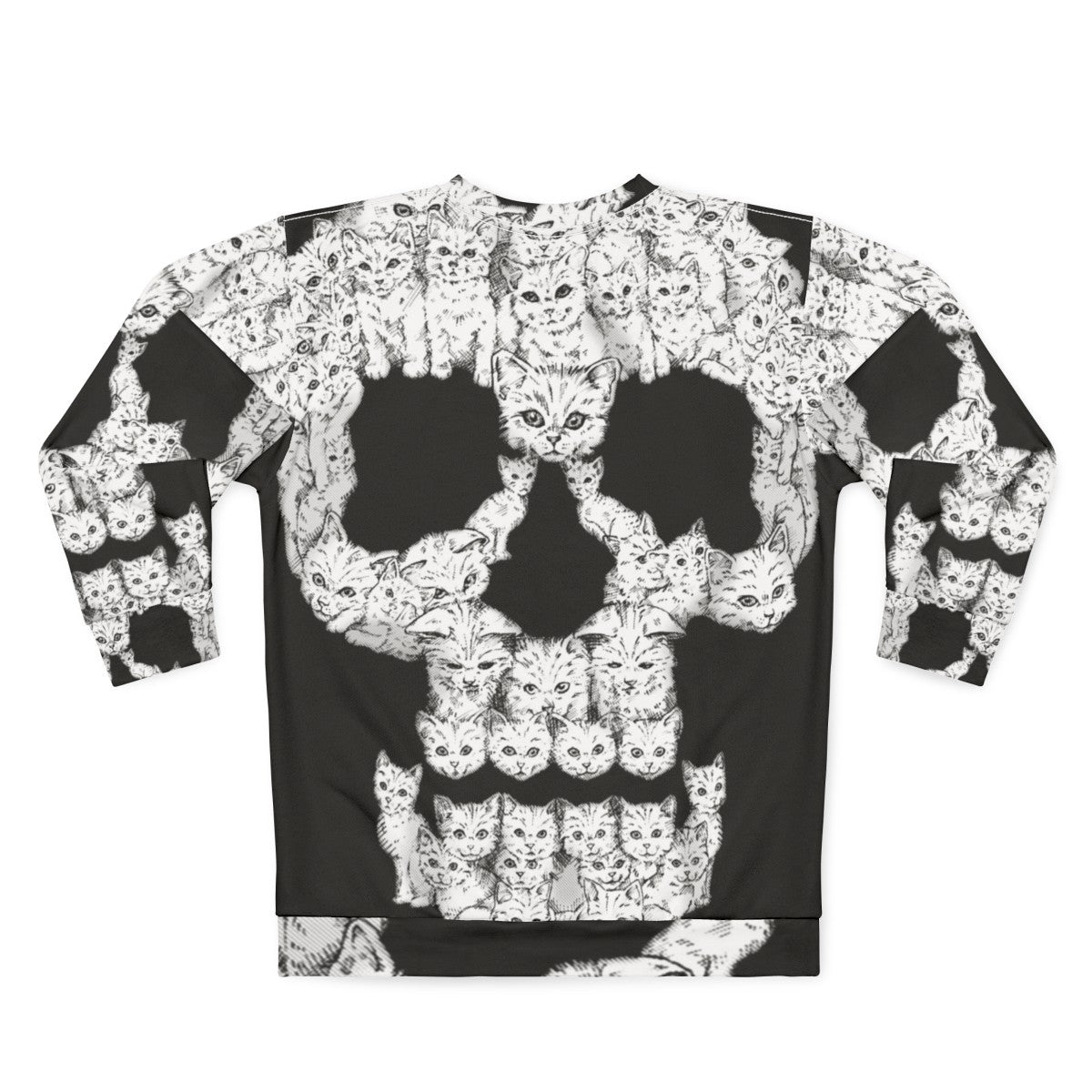 Tough and Edgy Skulls Sweatshirt - Back