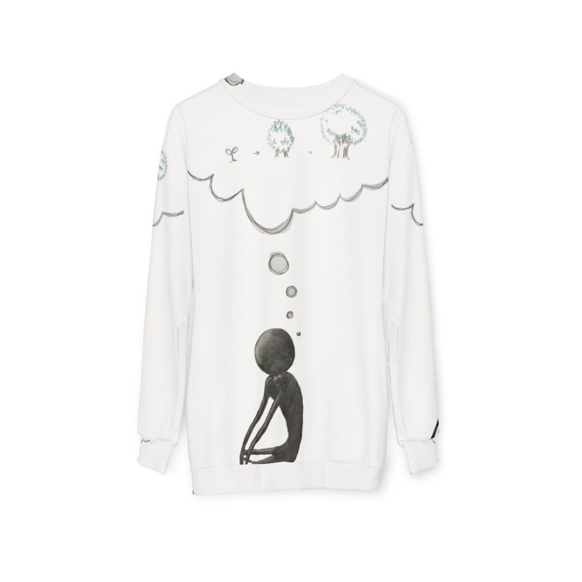 Deemo Thinking About Growing Up Fantasy Sweatshirt - hanging