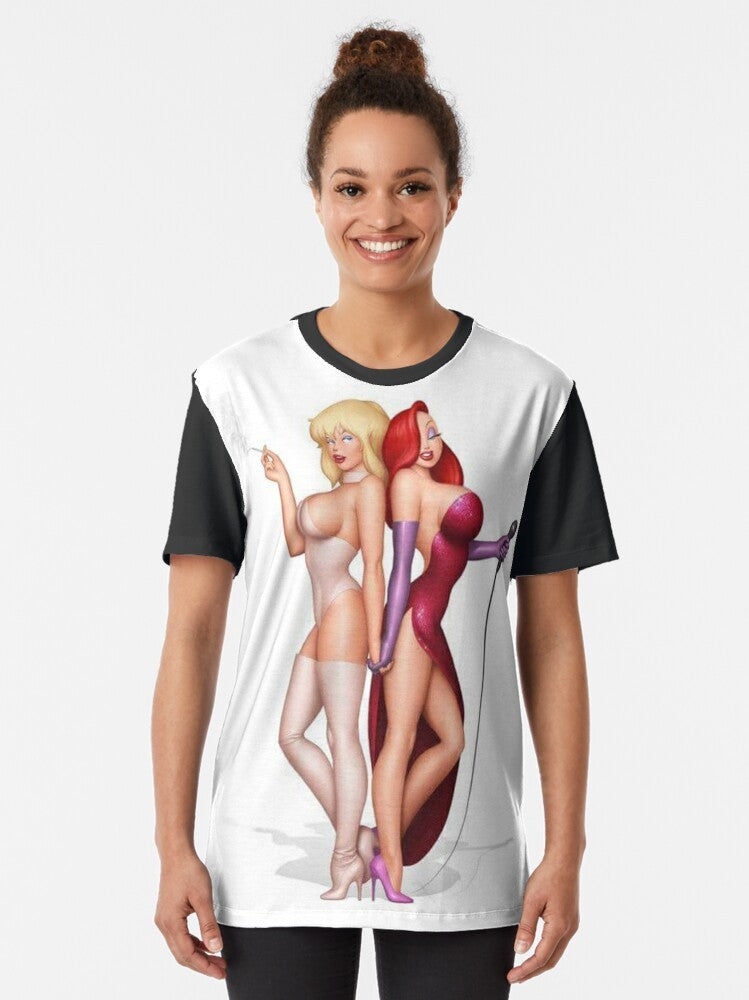 Sexy Jessica Rabbit and Holli Wood graphic design on a t-shirt - Women