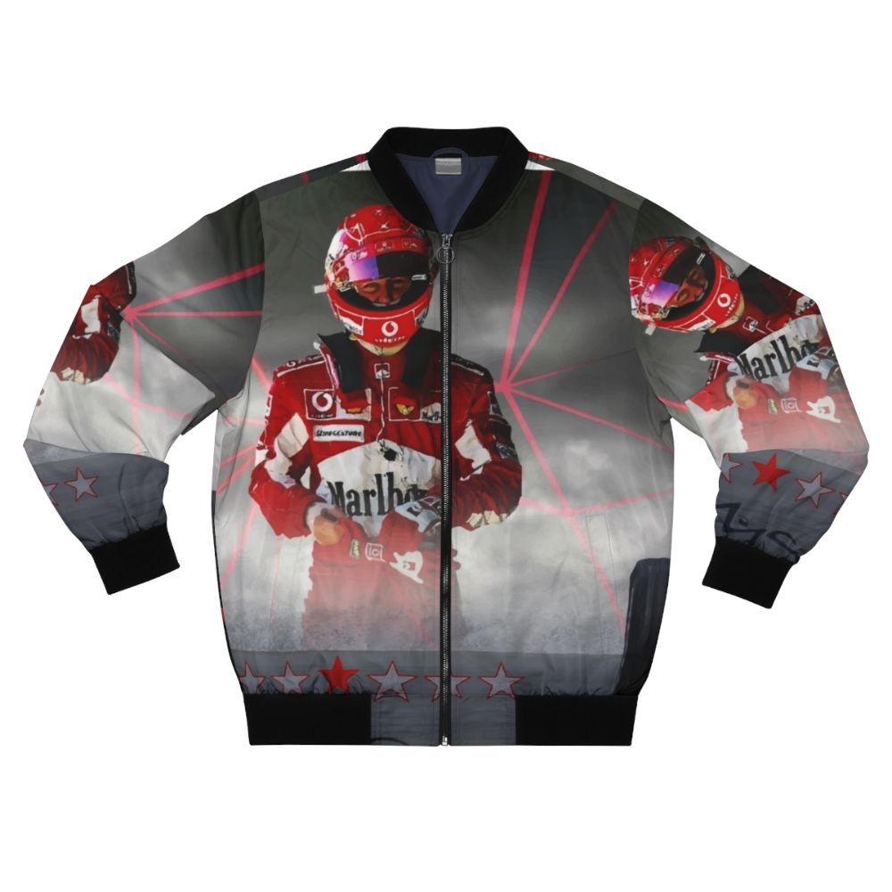 Michel Schumacher racing bomber jacket with Formula 1 inspired design