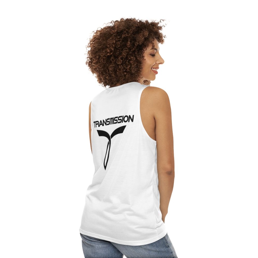 Transmission Music Festival Unisex Tank Top - women back