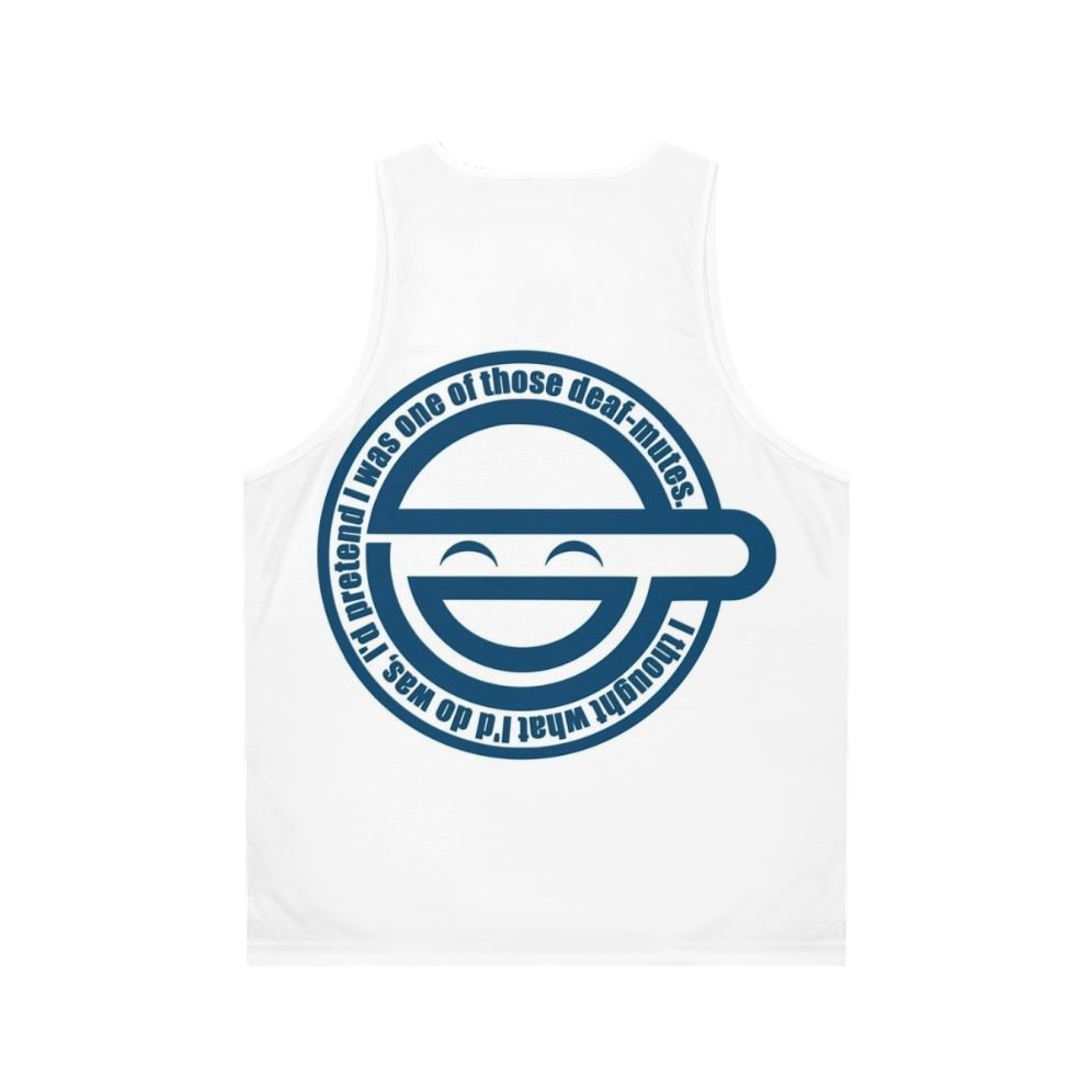 Laughing Man Anime Unisex Tank Top - Back