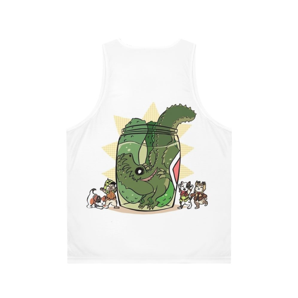 Pickle Monster Unisex Tank Top - Back