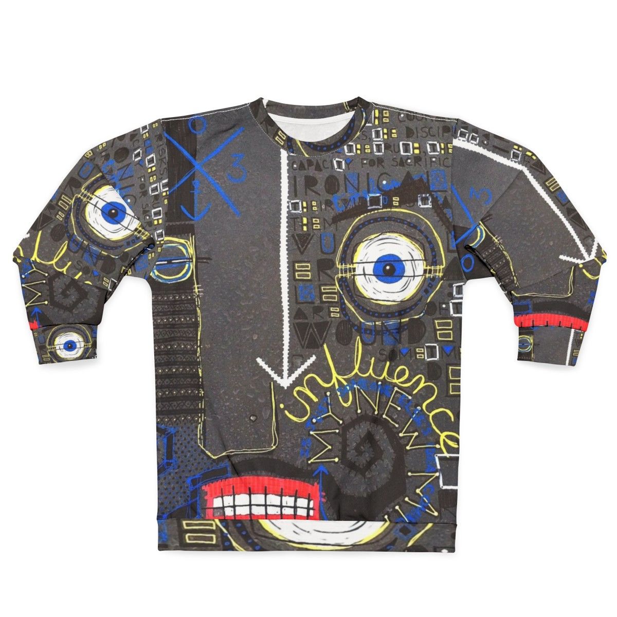 Influence Basquiat Style Abstract Art Sweatshirt