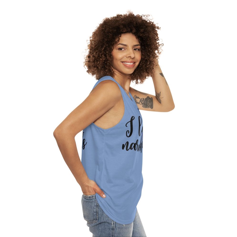 I Love Narwhals Unisex Tank Top - women side