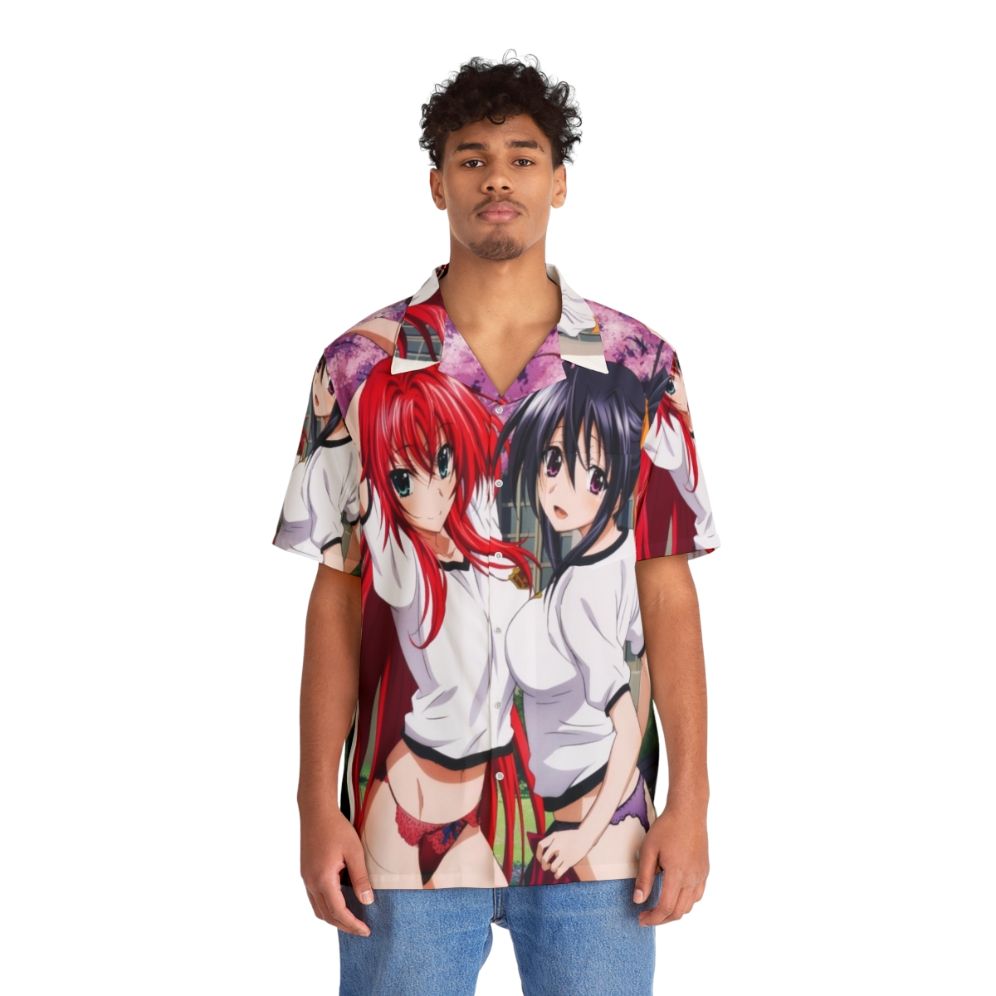 Rias and Akeno Inspired Hawaiian Shirt - People Front