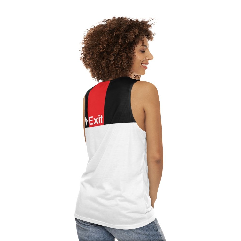 Unisex 'Exit' New York City Tank Top - women back