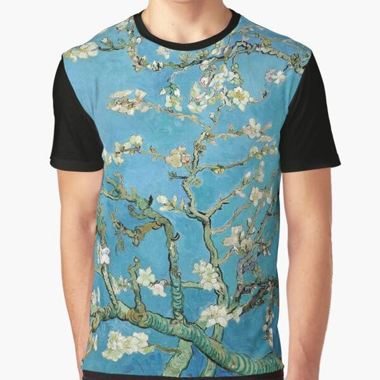 Vintage Impressionist T-Shirt Featuring Van Gogh's Almond Blossom Painting