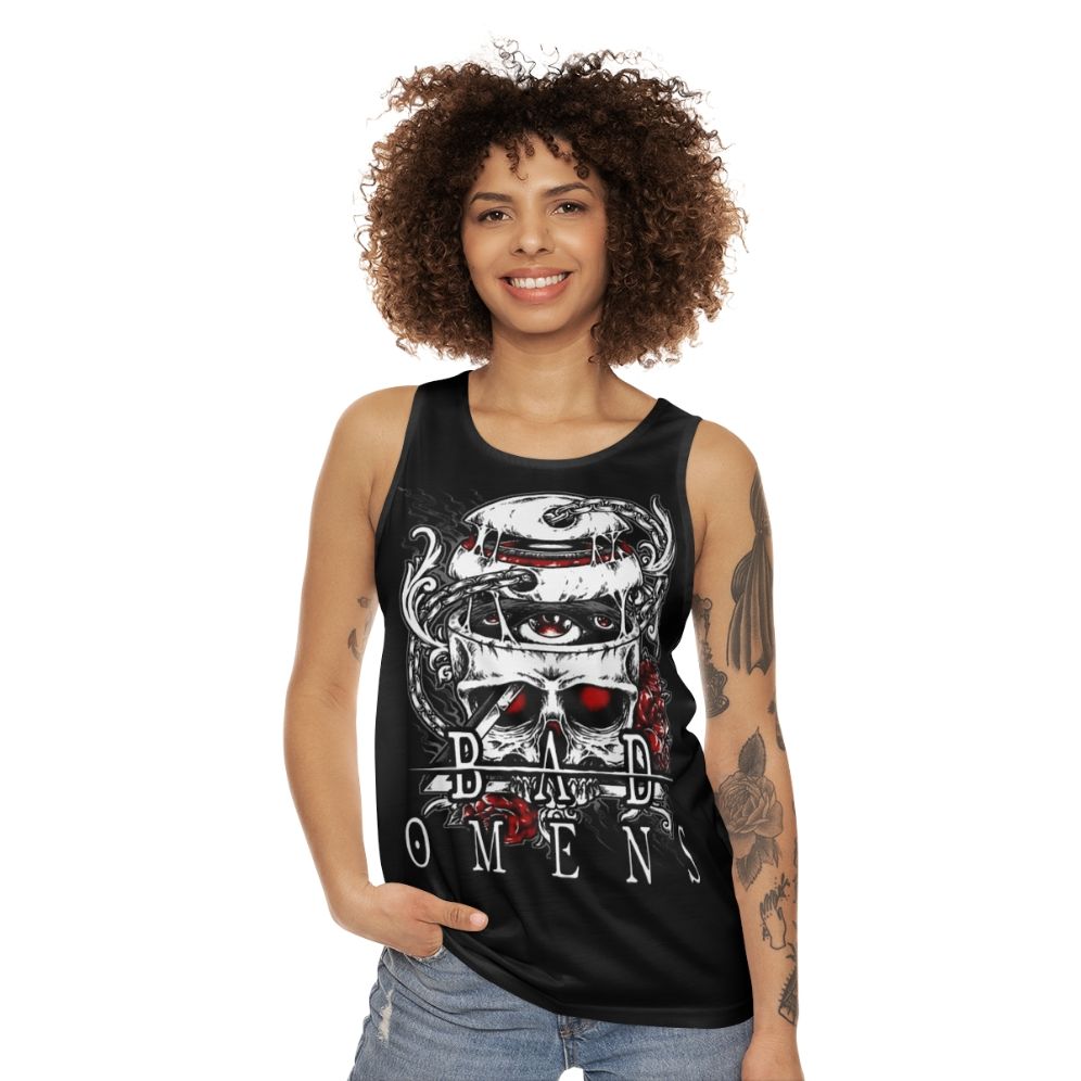 Broken Skull Castlevania Inspired Unisex Tank Top - women