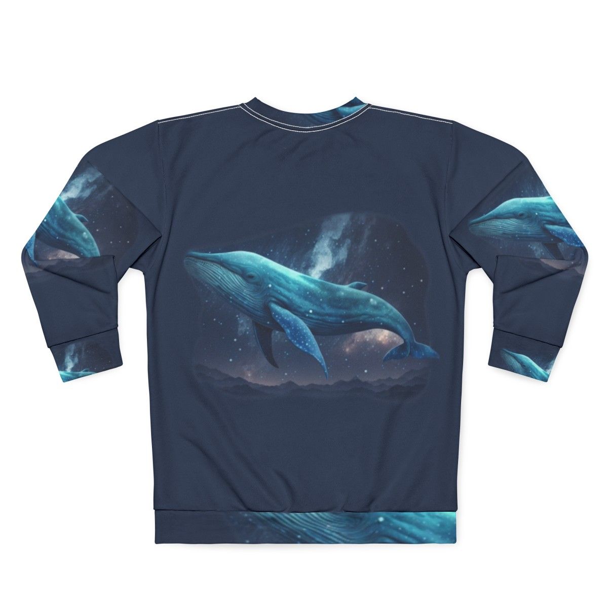 Mythical Sea Creatures Sweatshirt featuring legendary beasts and fantasy creatures - Back