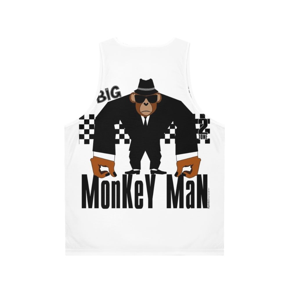 Unisex Big Monkey Man Ska Music Tank Top - Back