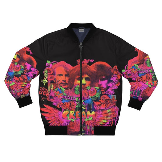 Classic rock-inspired bomber jacket with retro and vintage details