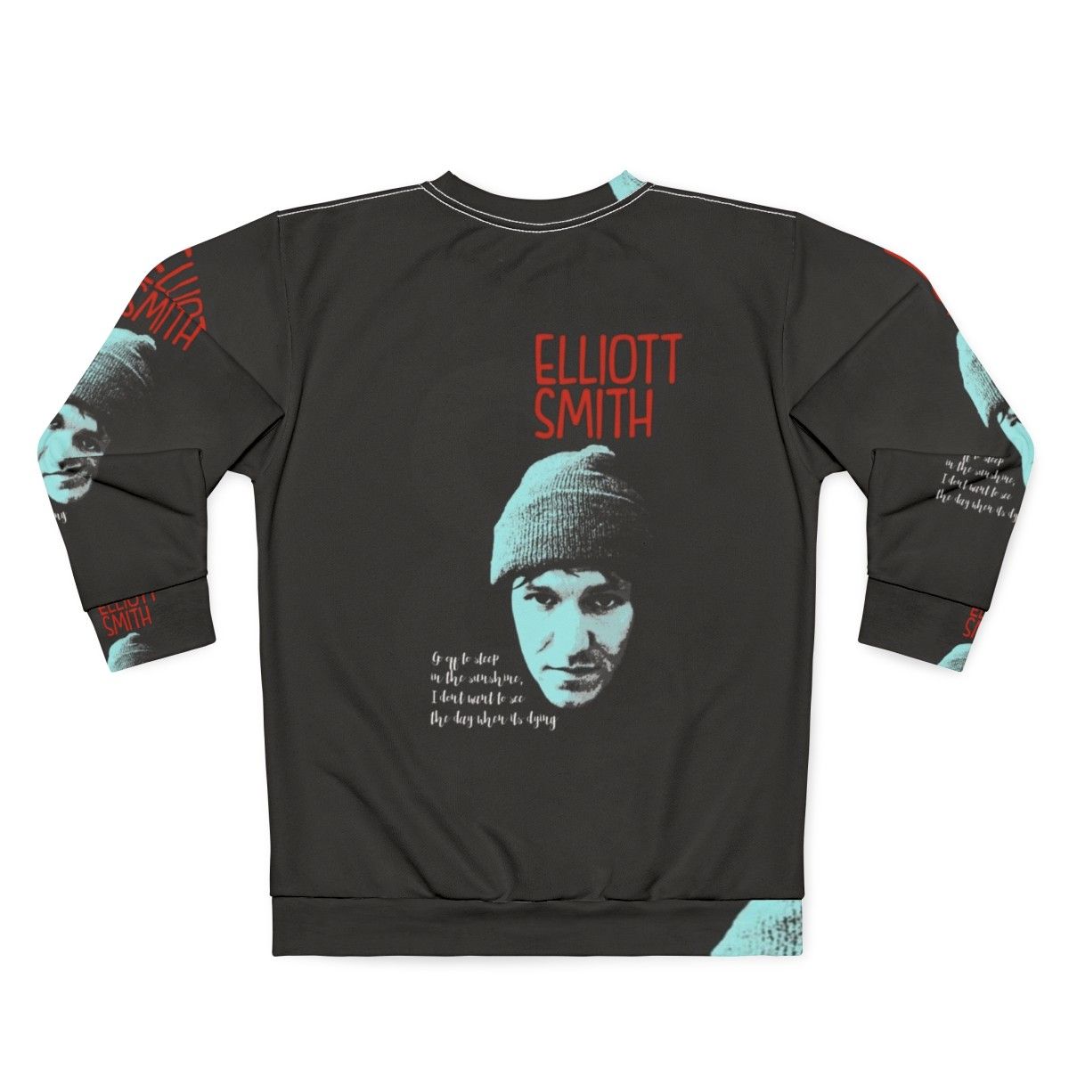 Elliott Smith Art Graphic Sweatshirt - Back