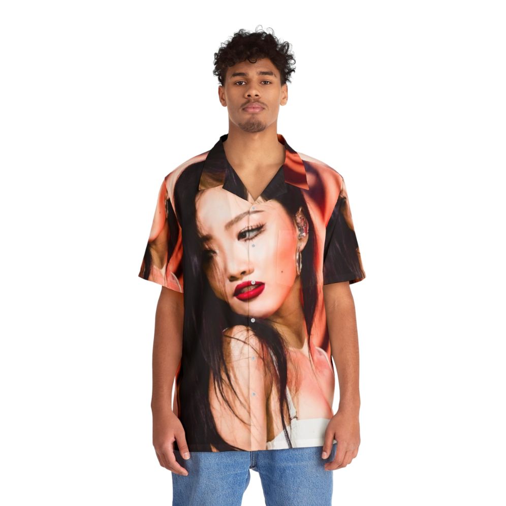 Mamamoo Hwasa Tropical Hawaiian Shirt - People Front