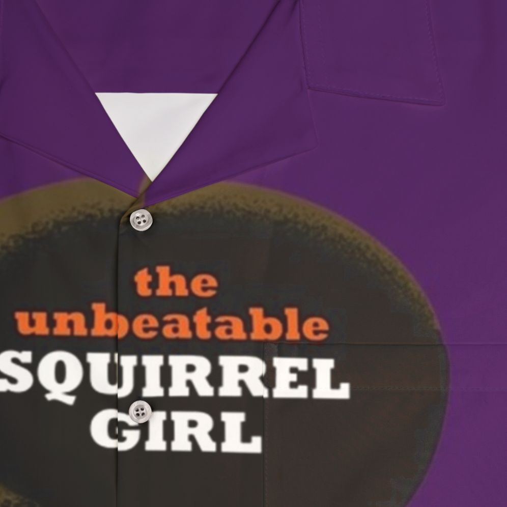 Unbeatable Squirrel Girl Marvel Superhero Hawaiian Shirt - Detail