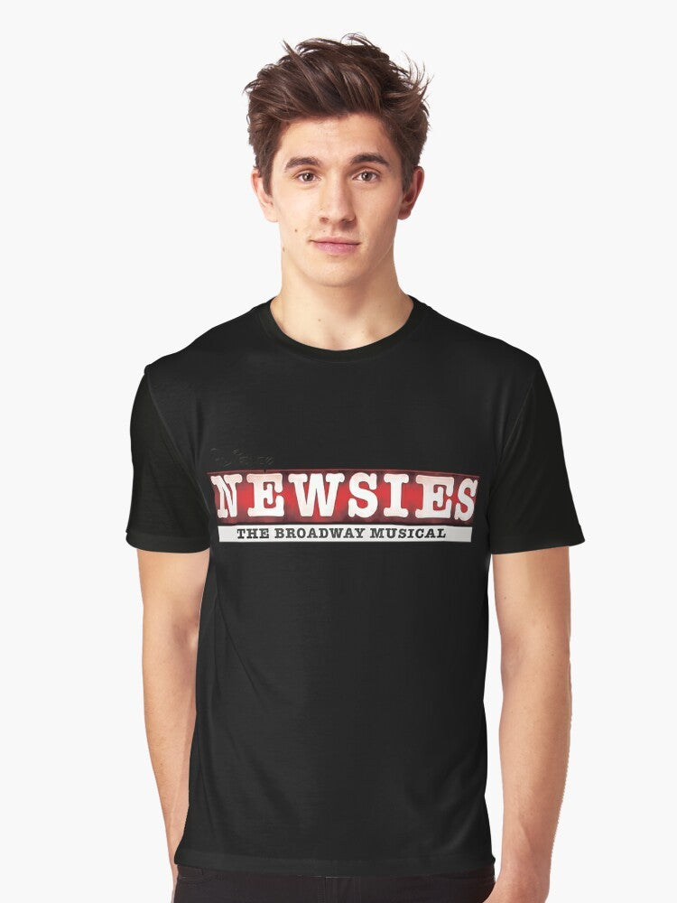 Newsies Broadway Musical Logo Graphic T-Shirt - Men