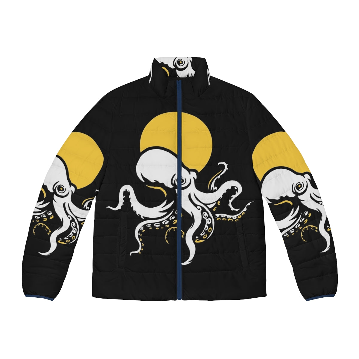 Octopus puffer jacket with Pieuvre Design graphic