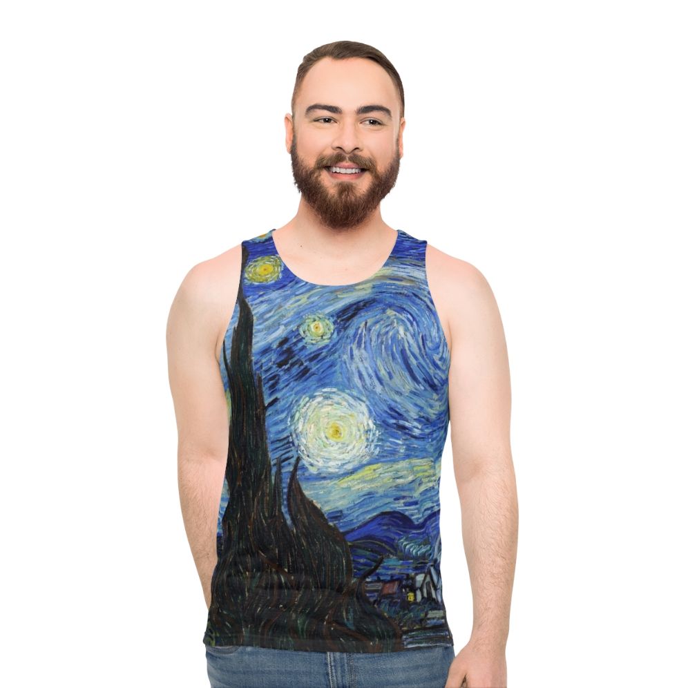 Starry Night Unisex Tank Top - men