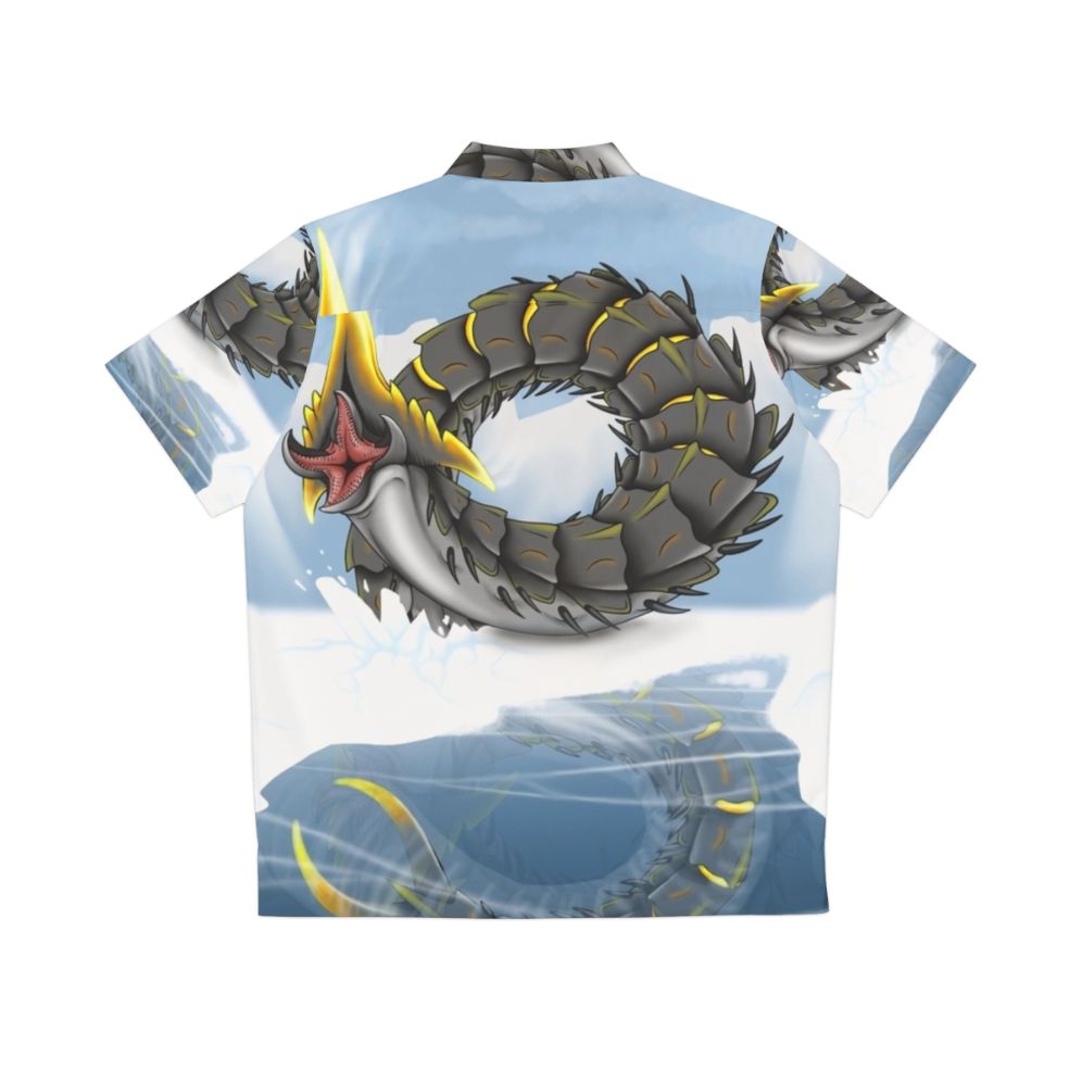 Subnautica Ice Worm Hawaiian Shirt Fan Art - Back