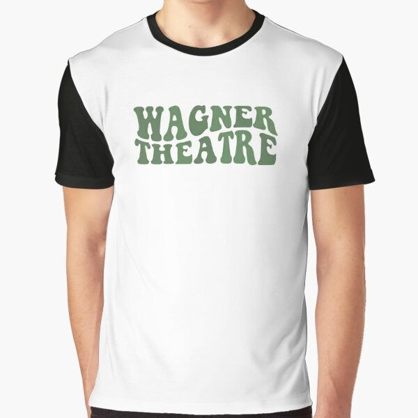 Wagner College Groovy Warped Font Graphic T-Shirt