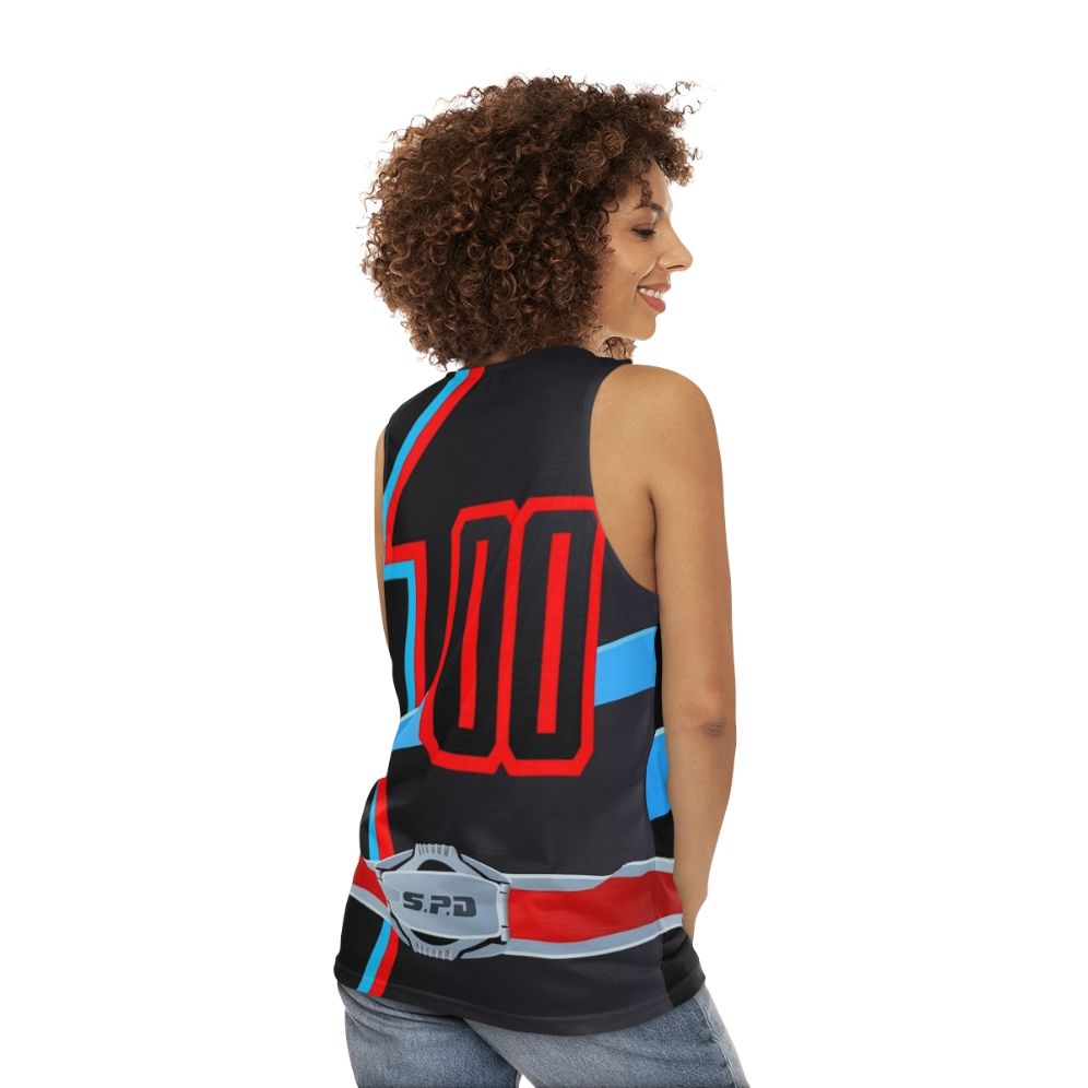 Dekamaster Shadow Unisex Power Rangers Tank Top - women back