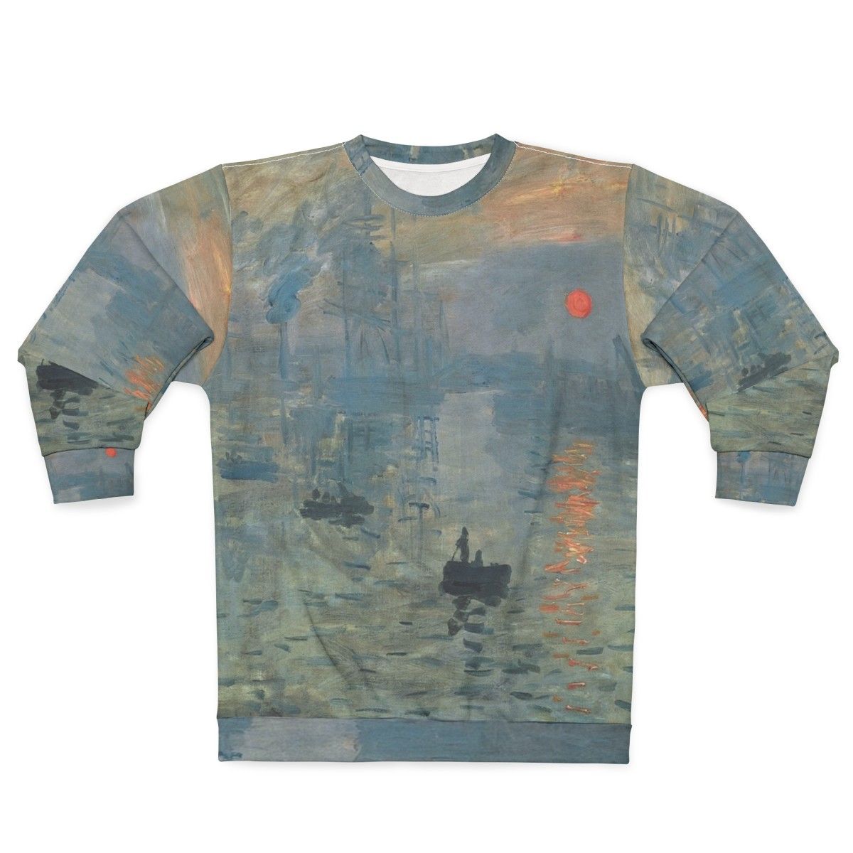 Monet Impression Sunrise Fine Art Sweatshirt