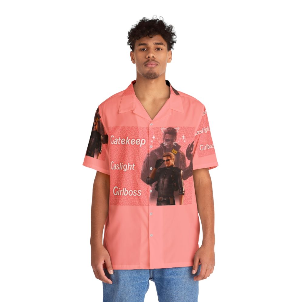 Resident Evil Albert Wesker Hawaiian Shirt - People Front