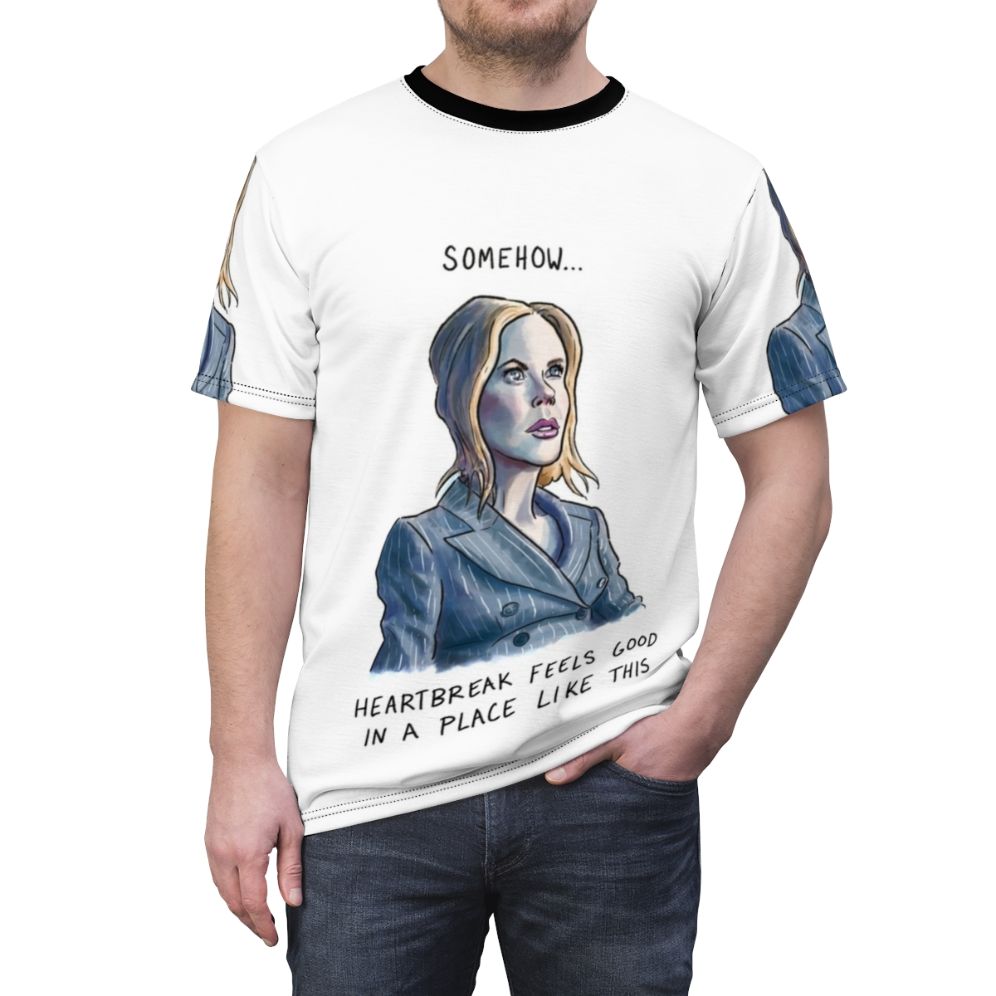 Artistic AOP T-Shirt featuring a design inspired by Nicole Kidman - men front