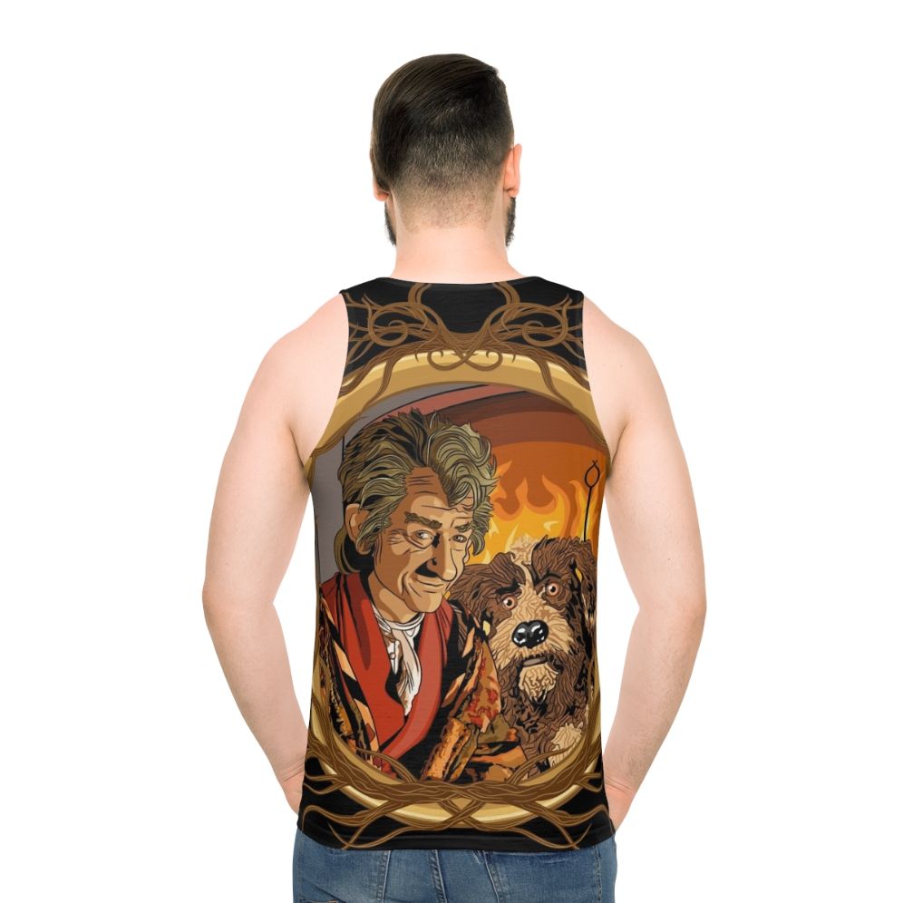 Retro Storyteller Unisex Tank Top - men back