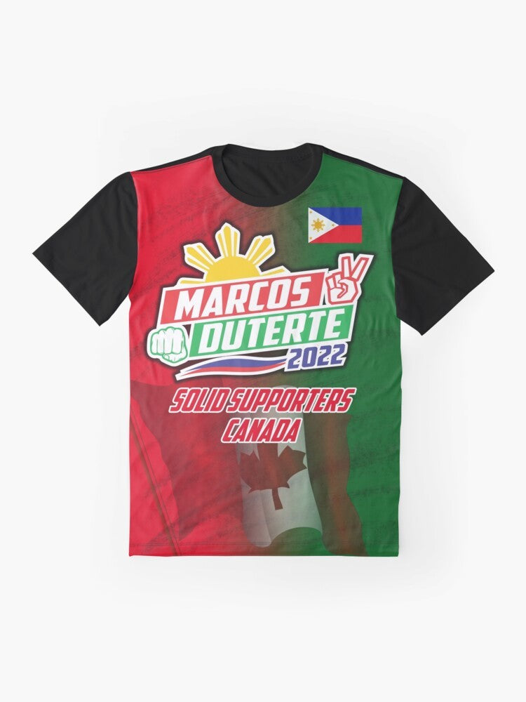 Graphic t-shirt featuring Bong Bong Marcos and Sara Duterte, the 2022 Philippine presidential and vice presidential candidates - Flat lay