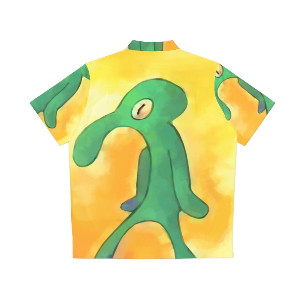 Bold and Brash Spongebob Cartoon Inspired Hawaiian Shirt - Back