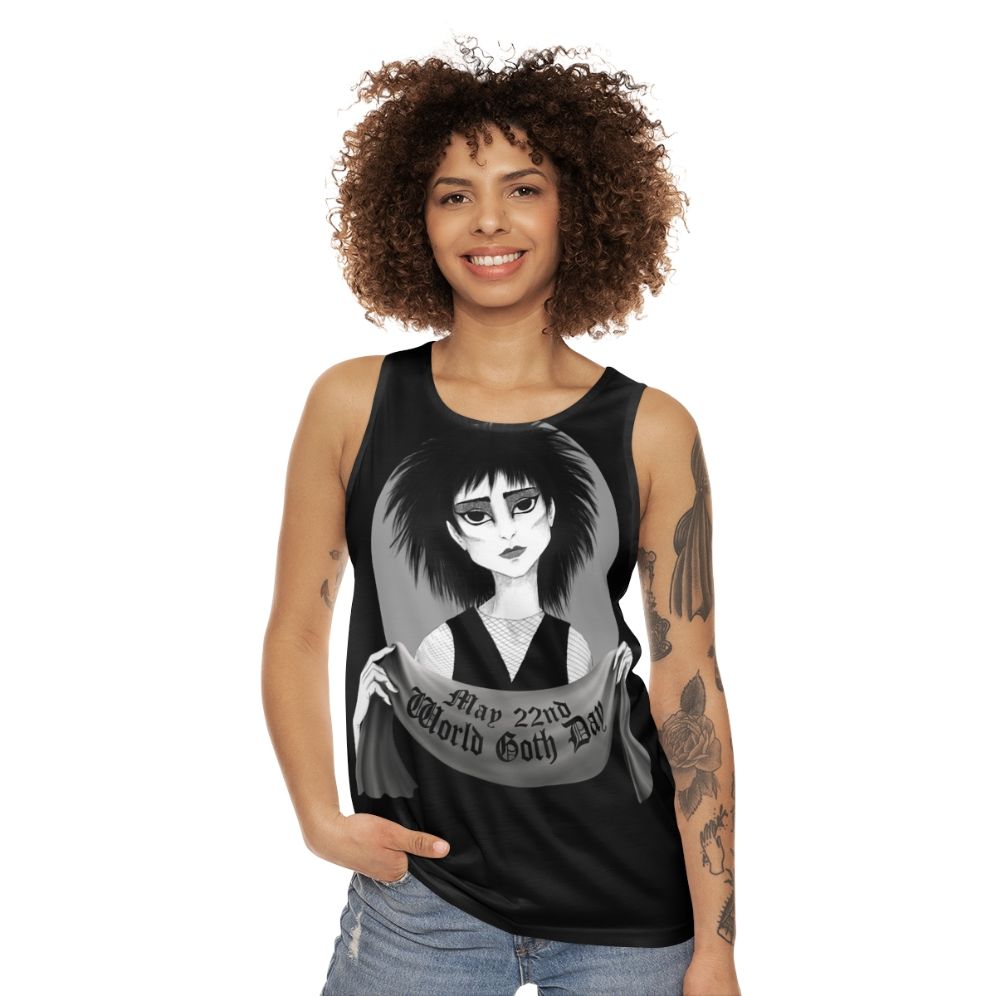 Siouxsie Unisex Tank Top for World Goth Day - women