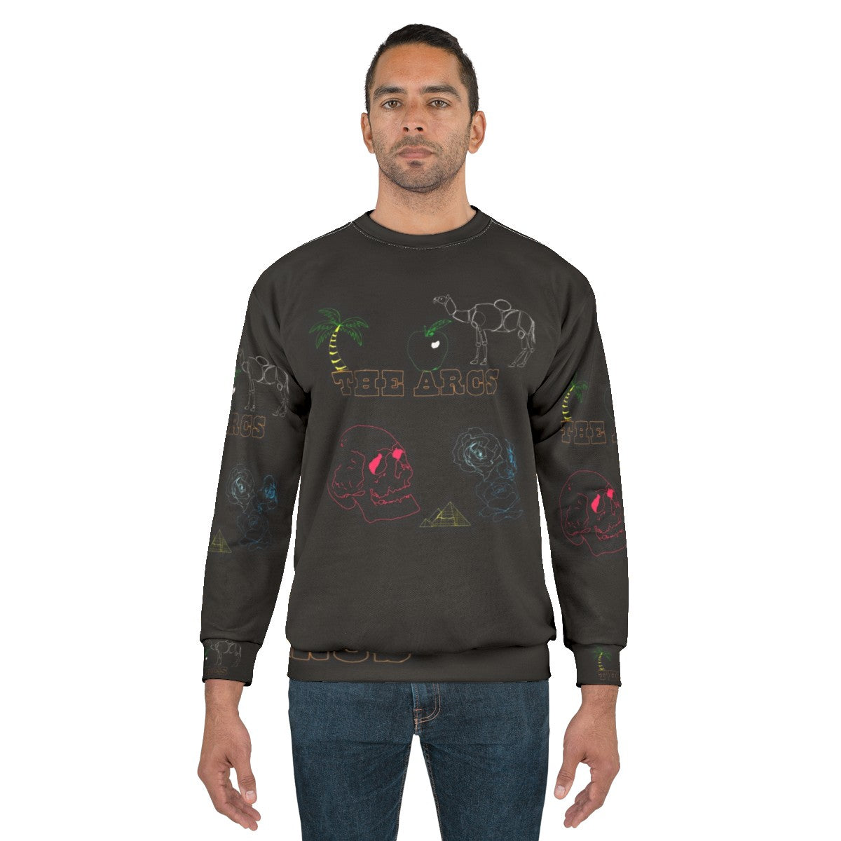 The Arcs Album Compilation Print Sweatshirt featuring indie music and garage rock elements - men