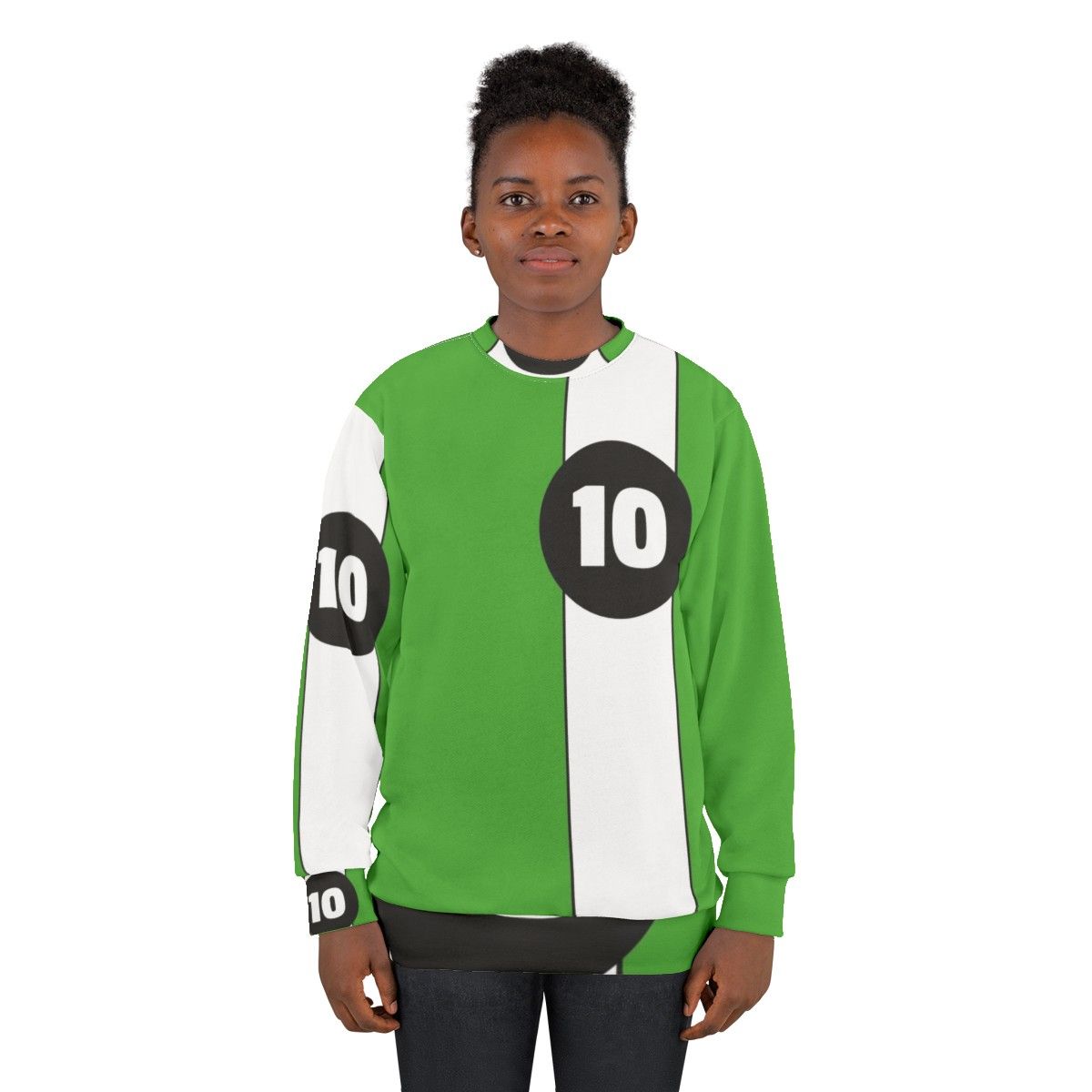 Ben 10 Cartoon Character Graphic Sweatshirt - women