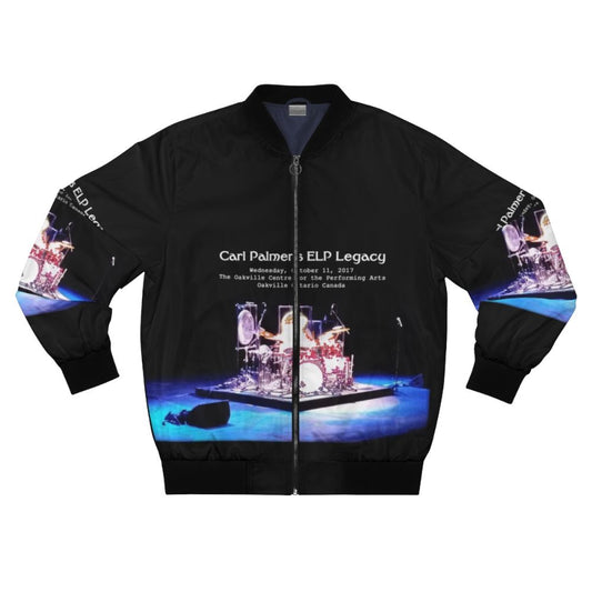 Carl Palmer's ELP Legacy 2017 Bomber Jacket featuring Emerson Lake and Palmer logo